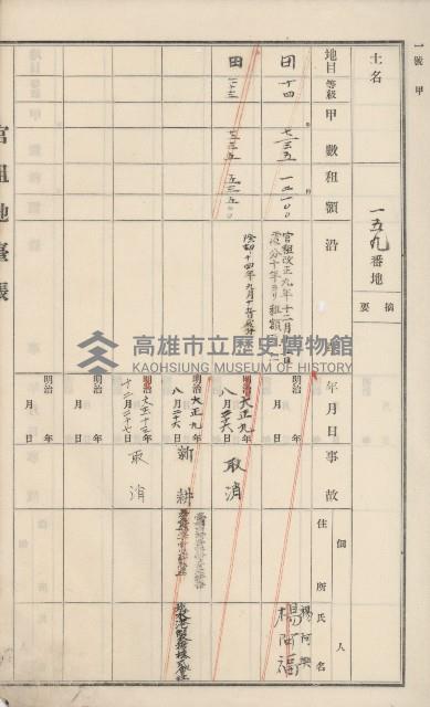 杉林庄官租地臺帳（二冊之內第二號）藏品圖，第41張