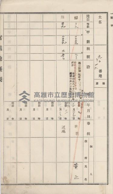 彌陀庄官租地臺帳（第十號）藏品圖，第41張