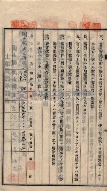 土地賣渡承諾書綴－海軍宿舍敷地關係
（地理系）藏品圖，第41張