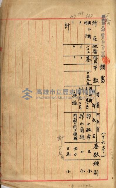 十六號、十七號、十八號用地買收藏品圖，第41張