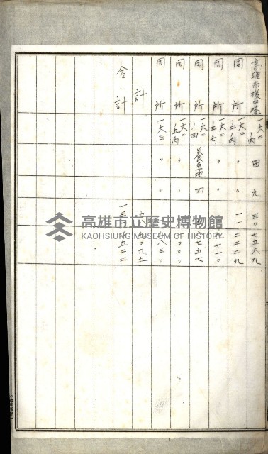 高雄州土地利用協會書類綴
（海軍用地使用許可關係）藏品圖，第344張
