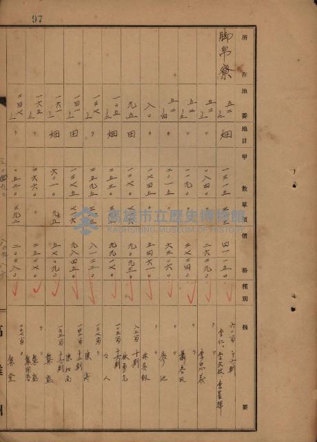 旗山郡（官有地價格一筆限調書）藏品圖，第190張