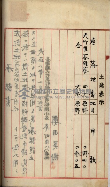 州財產－罹災救助基金所屬地ニ関スル登記原議書
（罹災救助－二十之五）藏品圖，第192張