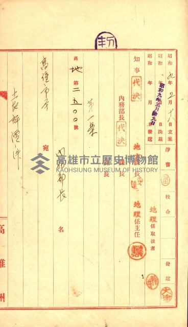 陸軍用地藏品圖，第392張