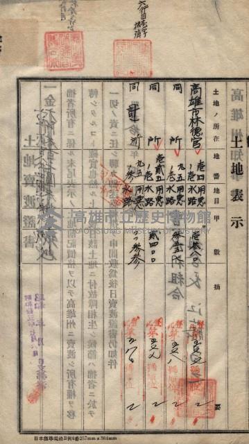 林德宮、五塊厝登記濟證綴
（林德官、五塊厝關係－九之三）藏品圖，第281張