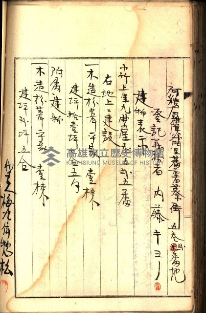 建物登記申請書、囑託書、通知書
附屬書類綴込帳（建申第壱號）藏品圖，第481張