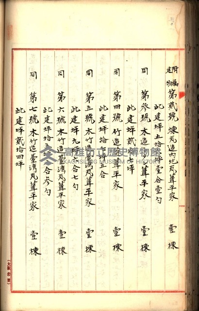建物登記申請書、囑託書、通知書
附屬書類綴込帳（建申第壱號）藏品圖，第181張