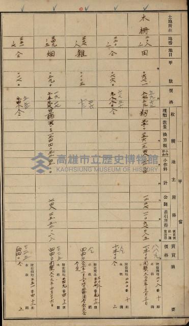 旗山郡（官有地價格一筆限調書）藏品圖，第80張