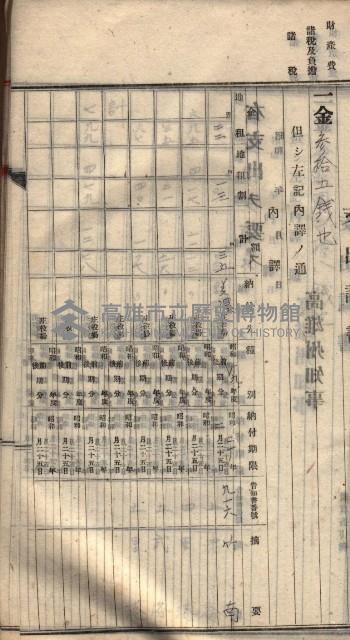 諸稅關係書綴藏品圖，第81張