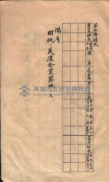 秘密地圖取扱ニ關スル令達（高雄州）藏品圖，第81張
