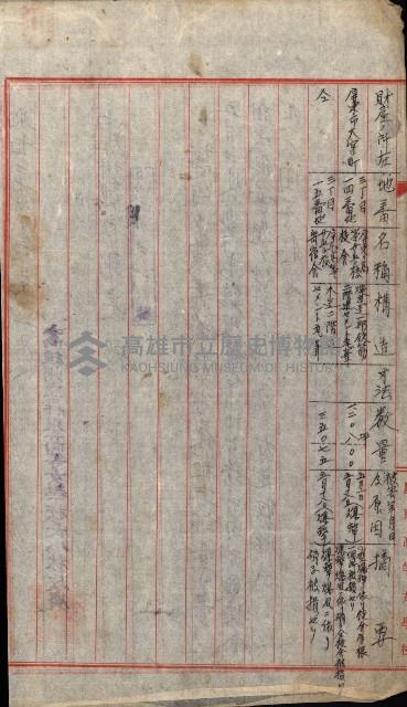 州費國庫所屬建物戰時災害被害關係書類綴
（地理系）藏品圖，第81張