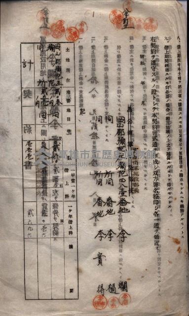 海軍土地借上契約書
（施設部長印捺印済）藏品圖，第531張