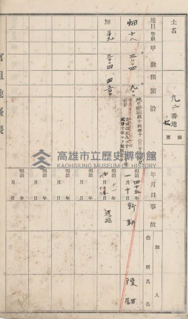 彌陀庄官租地臺帳（第十號）藏品圖，第31張