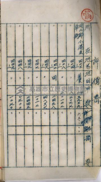海軍用地高雄州公共用地交換件
（左營、草衙）藏品圖，第31張