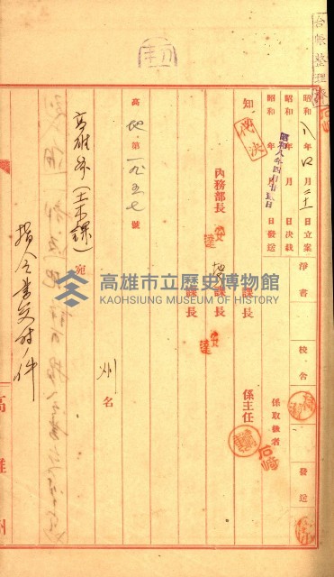壽山公園貸下書類（指令第二一八號許可）藏品圖，第32張