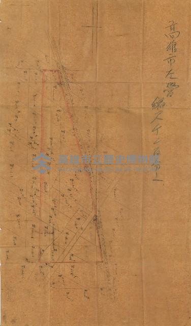 高臨營第一號ノ內二十二第（15）工事用地借上（左營）藏品圖，第32張