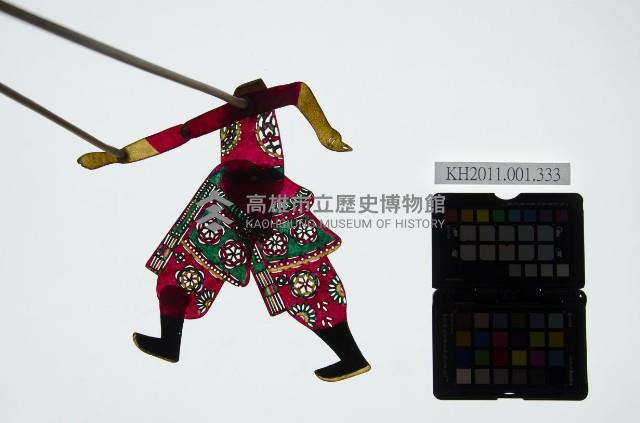 皮影戲簽桿立身偶-武將（偶身）藏品圖，第1張