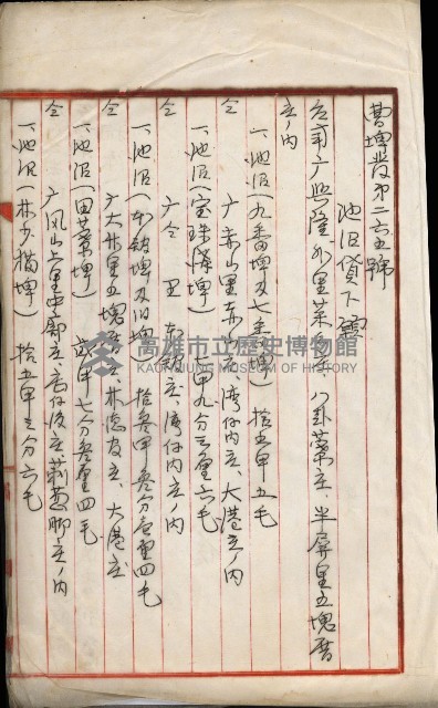 曹公圳使用許可書類（高雄州）藏品圖，第71張