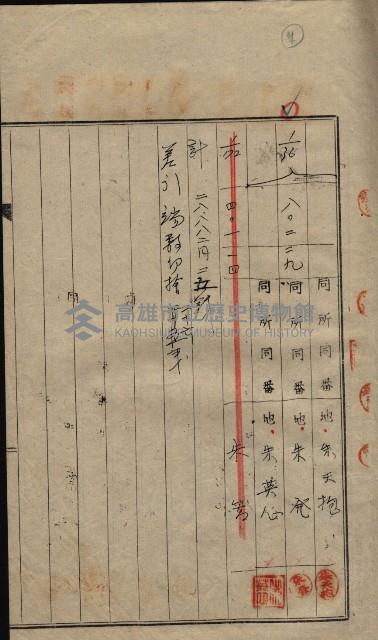 祭祀公業朱大經－買收登記關係書類
（買收關係－卅八之十九）藏品圖，第169張