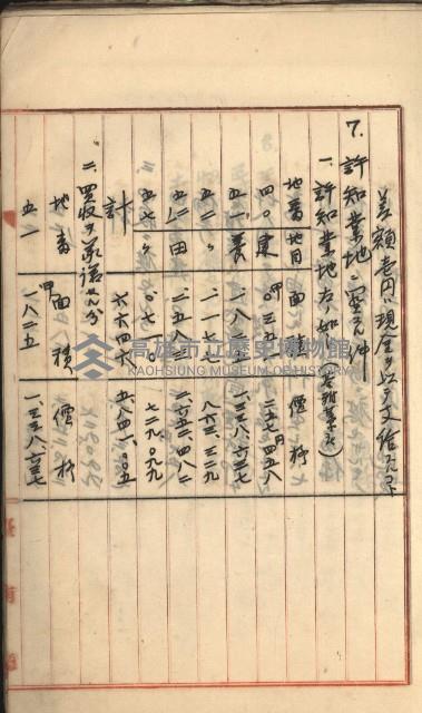 州財產－罹災救助基金所屬地築港用地買收關係
（罹災救助－二十之二）藏品圖，第69張