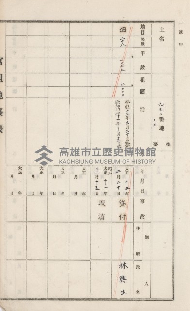 美濃庄官租地臺帳（二冊之內第一號）藏品圖，第29張