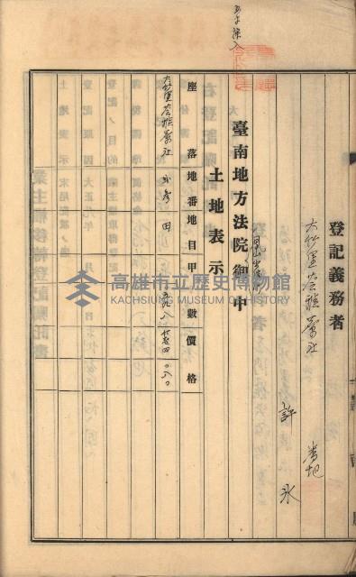 州財產－罹災救助基金所屬地築港用地買收關係
（罹災救助－二十之二）藏品圖，第28張