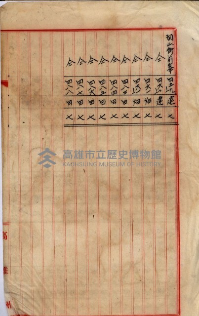 阿公店溪改修工事受益地並等綴藏品圖，第29張