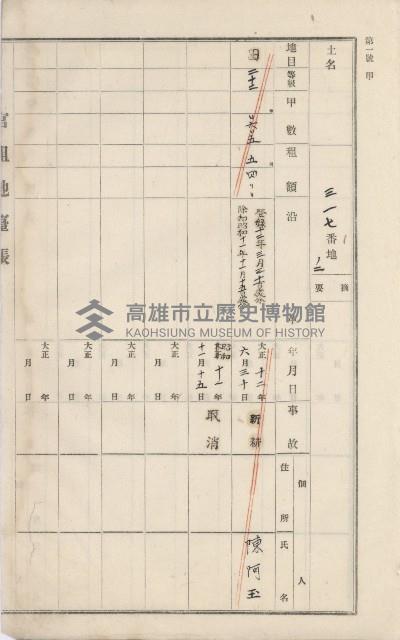 美濃庄官租地臺帳（二冊之內第二號）藏品圖，第29張