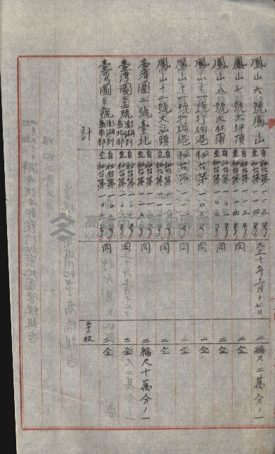 祕密地圖ニ關スル書類（高雄州）藏品圖，第210張