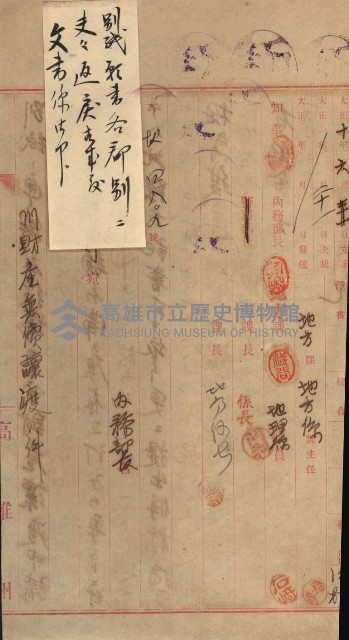 州財產－小學校市街庄（無償讓與）藏品圖，第525張
