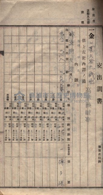 諸稅關係書綴藏品圖，第109張
