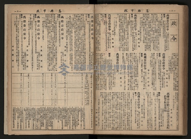 《高雄市政合訂本第三冊（50期-75期）》藏品圖，第108張