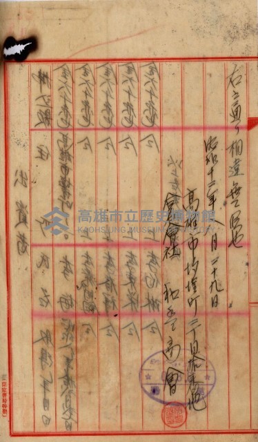 當管內法人ニ關スル相續稅資料作成關係書類
（直稅第一條資料係）藏品圖，第109張