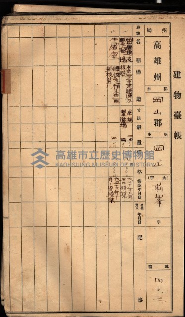 屠場建物臺帳（高雄州）藏品圖，第9張