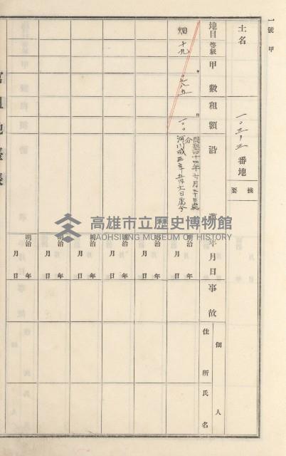 旗山街官租地臺帳（二冊之內第二號）藏品圖，第9張