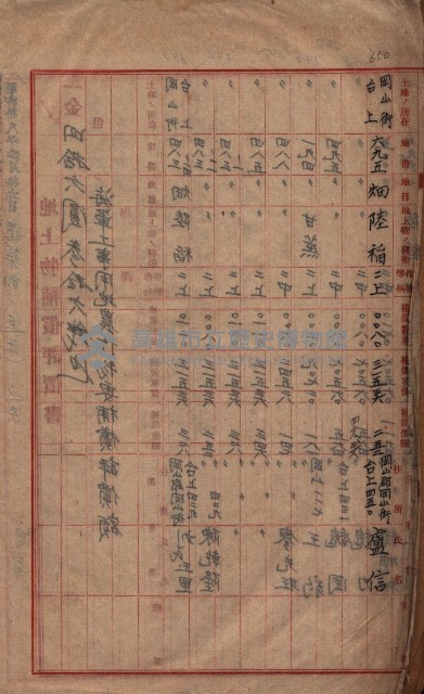 土地使用（前峯、台上）－馬臨營第四六號A11號工事藏品圖，第9張