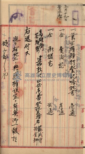 州財產－罹災救助基金所屬地ニ関スル登記原議書
（罹災救助－二十之五）藏品圖，第8張