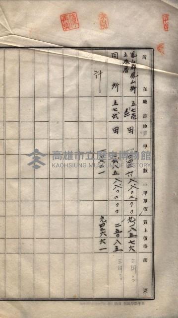 林德宮、五塊厝登記濟證綴
（林德官、五塊厝關係－九之三）藏品圖，第309張