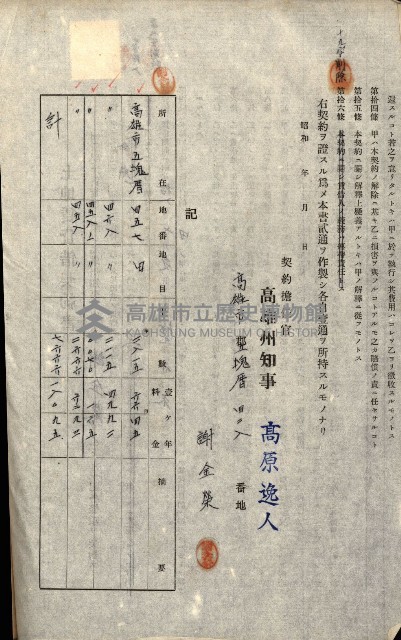 州有地貸付綴（高雄市）藏品圖，第424張