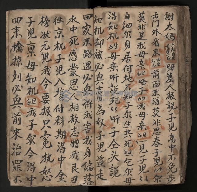 皮影戲劇本《飛鵝洞白荔枝》藏品圖，第119張