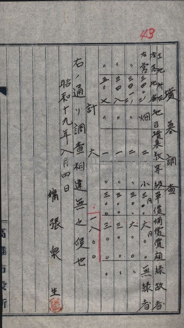 高雄第二中學校用地買收綴
（買收關係－卅八之六）藏品圖，第119張