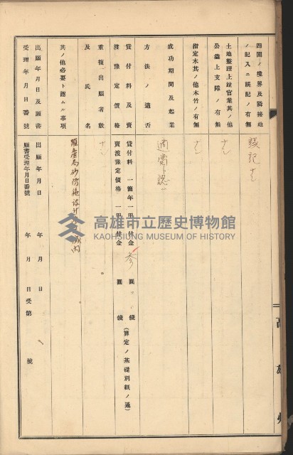 年期貸渡（岡山郡－被許可人蘇枰外四名）藏品圖，第19張