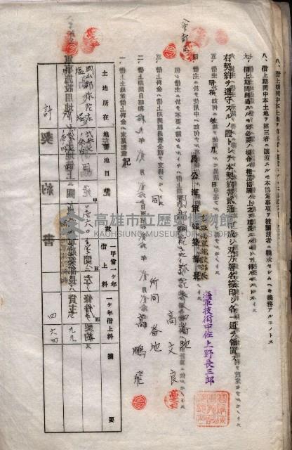 海軍土地借上契約書
（施設部長印捺印済）藏品圖，第19張