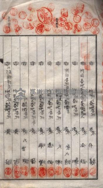 海軍土地借上契約書
（施設部長印捺印済）藏品圖，第259張