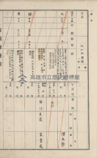 美濃庄官租地臺帳（二冊之內第二號）藏品圖，第159張