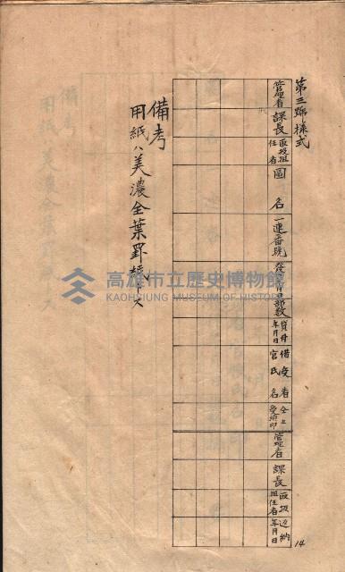 秘密地圖取扱ニ關スル令達（高雄州）藏品圖，第59張