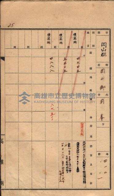 州有墓地臺帳（岡山郡）藏品圖，第59張