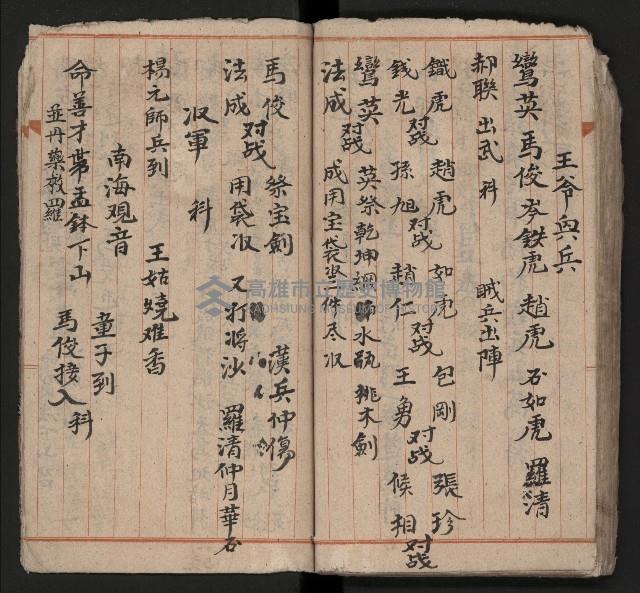 皮影戲劇本《四結義 三合明珠寶劍全部》藏品圖，第59張