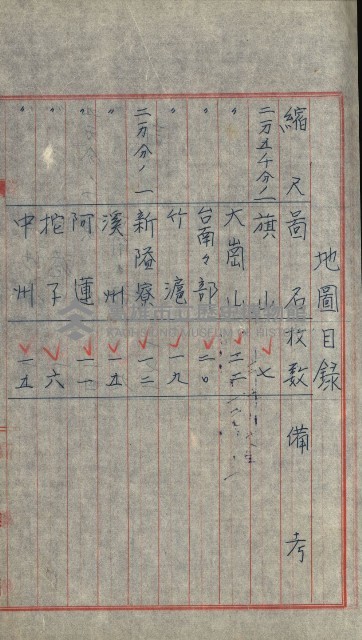 祕密地圖ニ關スル書類（高雄州）藏品圖，第555張