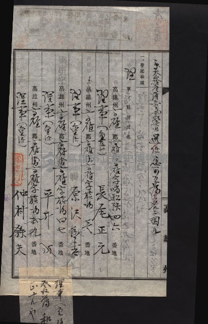 產業組合登記囑託書類綴入帳 
（申產第拾參號）藏品圖，第149張